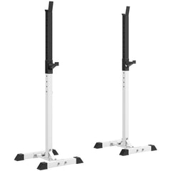 PURE Heavy Duty Weight Bar Barbell Squat Stand Barbell Rack Spotter, for Home, Gym - Black