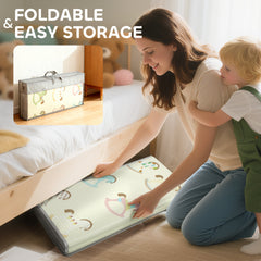 PURE Foldable Double-Sided Baby Play Mat, for Toddlers, Bedrooms, Nurseries, Playrooms