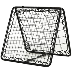 PURE Angle Adjustable Double Sided Rebounder Net Training Aid Target Soccer Goal Kickback For Football, Baseball, Basketball - 75L x 75W cm