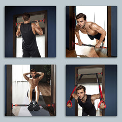 PURE Pull Up Bar, for 92-120cm Doorways, No Screws, Maximum load 200kg