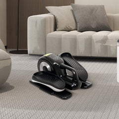 PURE Under Desk Electric Elliptical Machine for Home, Sit Down Pedal Exerciser for Seniors with 12 Programs, LCD Monitor, Compact with Remote Control & Non-Slip Pad