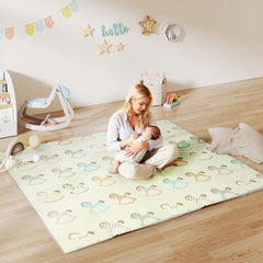 PURE Foldable Double-Sided Baby Play Mat, for Toddlers, Bedrooms, Nurseries, Playrooms