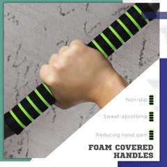 PURE 40kg Four-In-One Adjustable Weight Dumbbells Set, Barbell, Kettlebell, Push Up Stand - Green