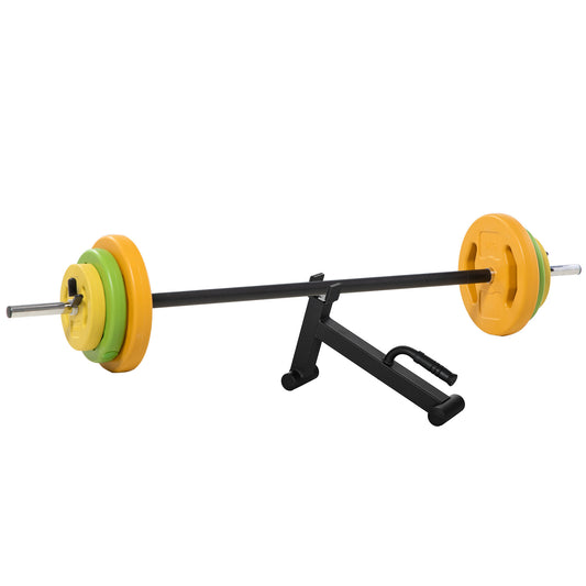 PURE 20kg Adjustable Barbell Weights Set with Barbell Jack, Adjustable Weights Set with Non-slip Handle and Fixing Clip, for Home Gym Strength Training