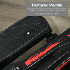 PURE Mini Manual Elliptical Bike, Compact Elliptical Cross Trainer Fitness Workout w/ LCD Monitor, Anti-Slip Pedals, Adjustable Resistance for Home Office