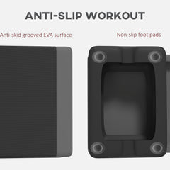 PURE Adjustable Fitness Stepper, with Non-Slip Surface, for Home, Gym, Office Workout, Grey