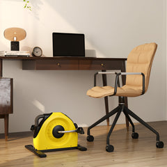 PURE Mini Exercise Bike, Portable Pedal Exerciser with LCD Display for Legs, Arms, Rehabilitation, Therapy, Yellow