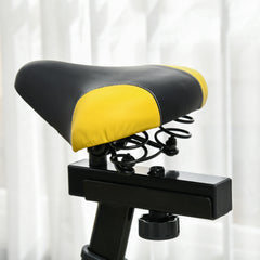 PURE Exercise Bike, Indoor Stationary Bike, Cycling Machine with Adjustable Seat and Resistance for Home Gym Workout, Yellow