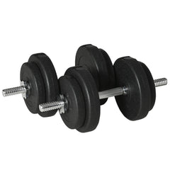 20KG Adjustable Weights Dumbbells Set, Dumbbell Hand Weights for Home Office Gym Body Fitness Lifting Training, Black