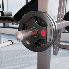 PURE Olympic Weight Plates, 2"/5cm Weight Disc Pair with Tri-Grips, 2 x 5kg Dumbbell Plates for Weightlifting and Strength Training Home Gym Fitness Workout, Black