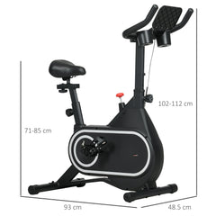 Magnetic Indoor Cycling Bike, Exercise Bike with Silent Flywheel, LCD Display, Tablet Holder, Comfortable Seat