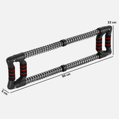 PURE Chest Expander, with 10-50kg Adjustable Resistance, for Home Gym, Office, Travel Workout