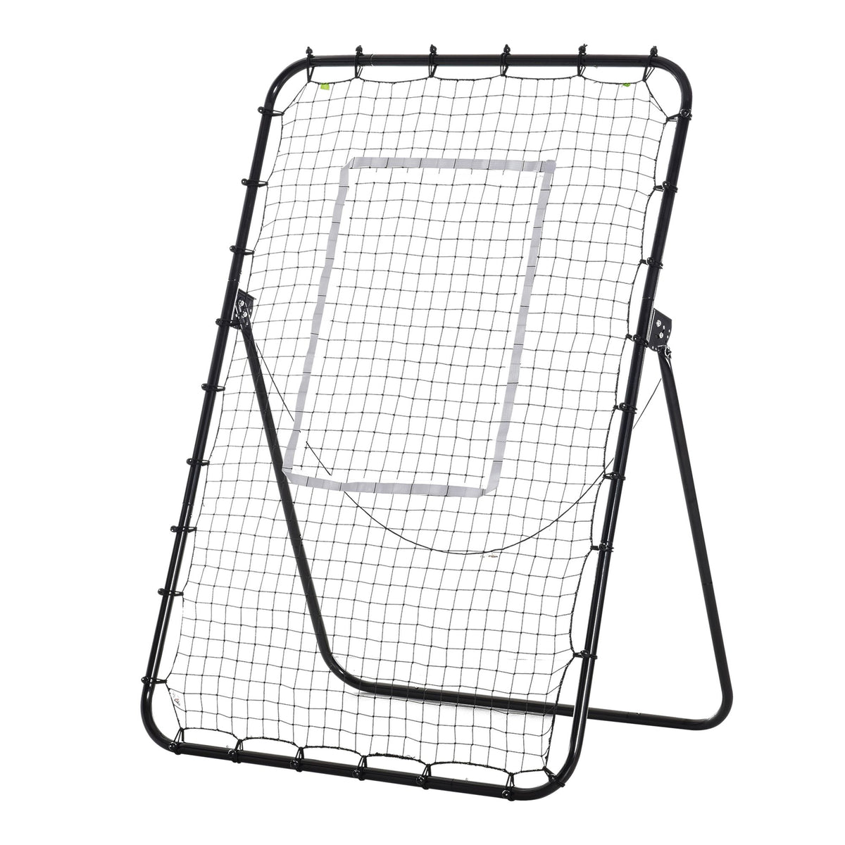 PURE Foldable Football Rebounder Net, with Adjustable Angles - Black