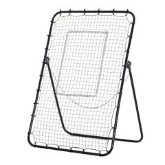 PURE Foldable Football Rebounder Net, with Adjustable Angles - Black
