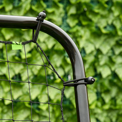 PURE Foldable Football Rebounder Net, with Adjustable Angles - Black