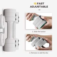 PURE Dumbbells Set, Adjustable Weights for Women Men Home Gym Workout, 2.5KG x 2