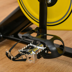 PURE Exercise Bike, with 6kg Flywheel Belt Drive, Adjustable Resistance, LCD Display - Yellow