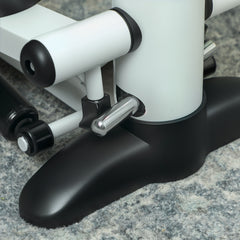 PURE Mini Stepper Machine, with LCD Monitor, Non-Slip Pedals, White