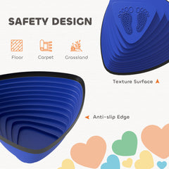 PURE 11-Piece Stepping Stones for Kids, Stackable Sensory Toys Outdoor Indoor, Obstacle Course for Balance and Motor Skills