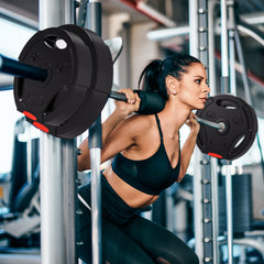 PURE Weight Plates Set, with Two 7.5kg and Two 5kg weights, Black