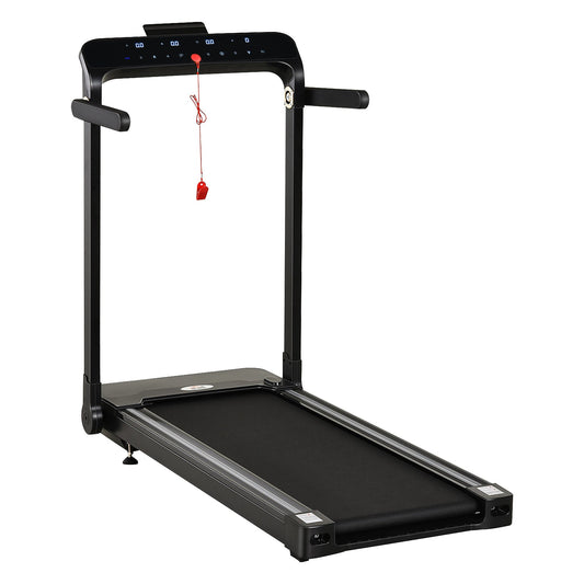 600W Foldable Steel Motorised Treadmill Black