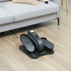 PURE Under Desk Elliptical Machine, Seated Pedal Exerciser, Mini Electric Elliptical Machine for Seniors with LCD Monitor, Remote Control and 10 Adjustable Speed, Quiet & Portable, Black