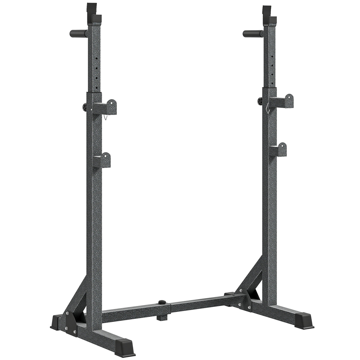 PURE Heavy Duty Barbell Squat Rack, Adjustable and Multifunctional Weight Power Stand, for Home, Gym - Black