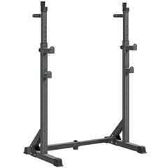 PURE Heavy Duty Barbell Squat Rack, Adjustable and Multifunctional Weight Power Stand, for Home, Gym - Black