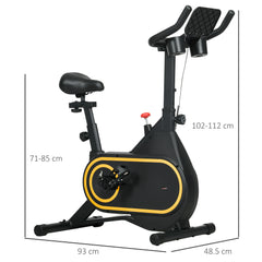PURE Magnetic Indoor Cycling Bike, Exercise Bike with Silent Flywheel, LCD Display, Tablet Holder, Comfortable Seat
