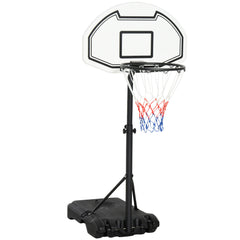 PURE 94-123cm Adjustable Height Basketball Hoop and Stand