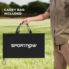 PURE Spike Ball Set, Mini Beach Games Set with Net, 3 Balls and Ball Pump, Portable with Carrying Bag for Outdoor Team Sports, Yellow