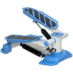 PURE Portable Mini Stepper, Steppers for Exercise Workout with LCD Display Monitor, Anti-skid Foot Pedals for Home Gym Office, Blue