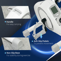 PURE Pedal Exerciser with Eight Level Magnetic Resistance, with Eight-Level Magnetic Resistance, White