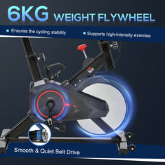 PURE Indoor Upright Exercise Bike Machine, with Adjustable Seat, Resistance, Handlebar, LCD Display