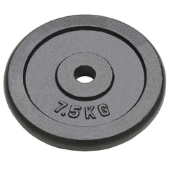 Weight Plates 4 pcs 4x7.5 kg Cast Iron