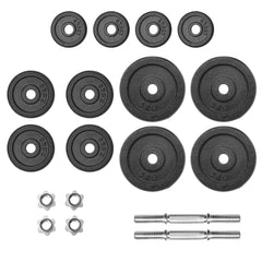 18 Piece Dumbbell Set 40 kg Cast Iron