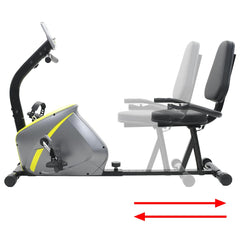 Magnetic Recumbent Exercise Bike with Pulse Measurement