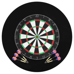 Professional Dart Set with Dartboard and Surround Sisal Steel