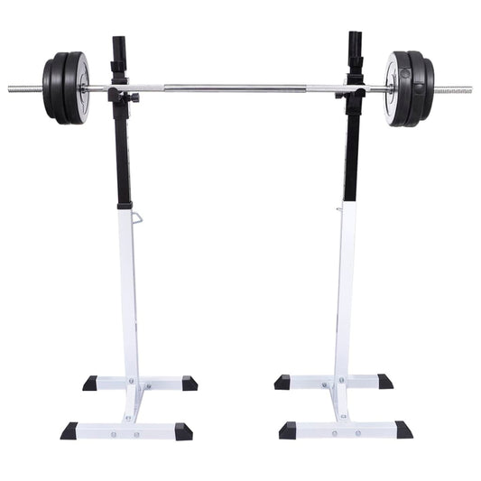 Barbell Squat Rack with Barbell and Dumbbell Set 60.5 kg