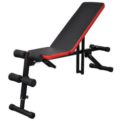 Adjustable Sit-up Bench with Barbell and Dumbbell Set 30.5 kg