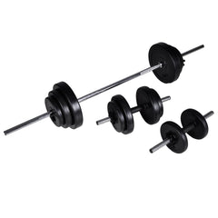 Power Tower with Barbell and Dumbbell Set 30.5 kg