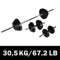 Barbell +2 Dumbbell Set 30.5kg