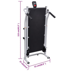 Mini Treadmill Folding 93 x 36 cm Black