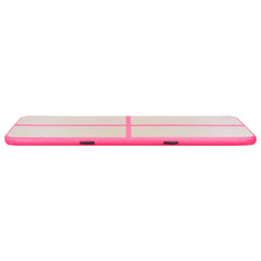 Inflatable Gymnastics Mat with Pump 500x100x10 cm PVC Pink