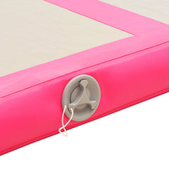 Inflatable Gymnastics Mat with Pump 500x100x10 cm PVC Pink