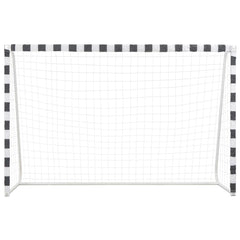 Soccer Goal 300x200x90 cm Metal Black and White