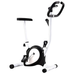 Exercise Bike with Belt Resistance Black