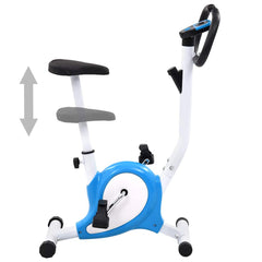 Exercise Bike with Belt Resistance Blue