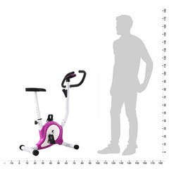 Exercise Bike with Belt Resistance Purple