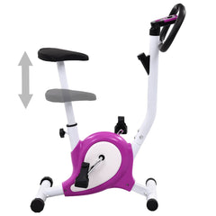 Exercise Bike with Belt Resistance Purple